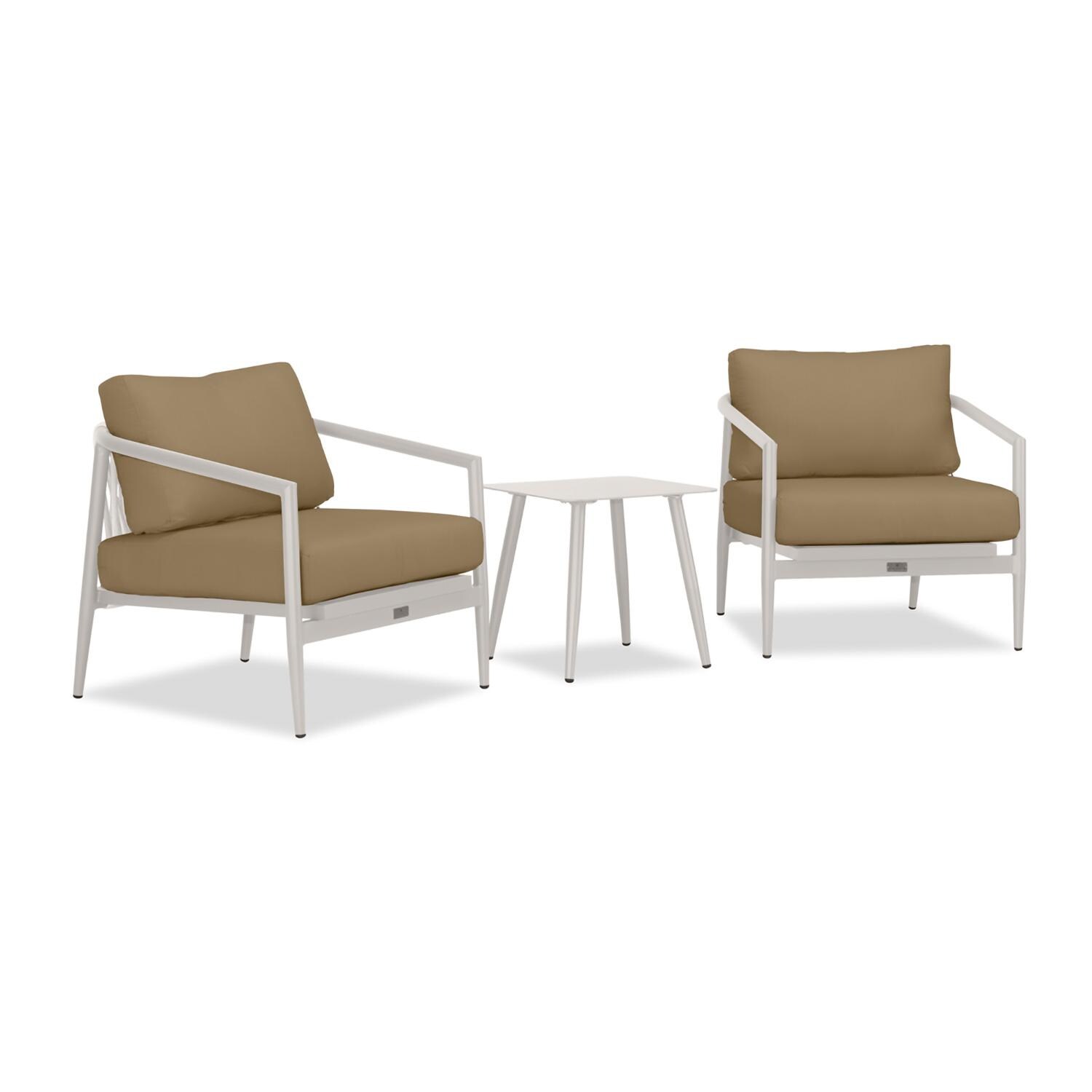 Lakeview Midnight Cove 3 Pc Aluminum Club Chair Seating Set in Urban Stone/Carrera/Heather Beige - Angled - White Background thumbnail