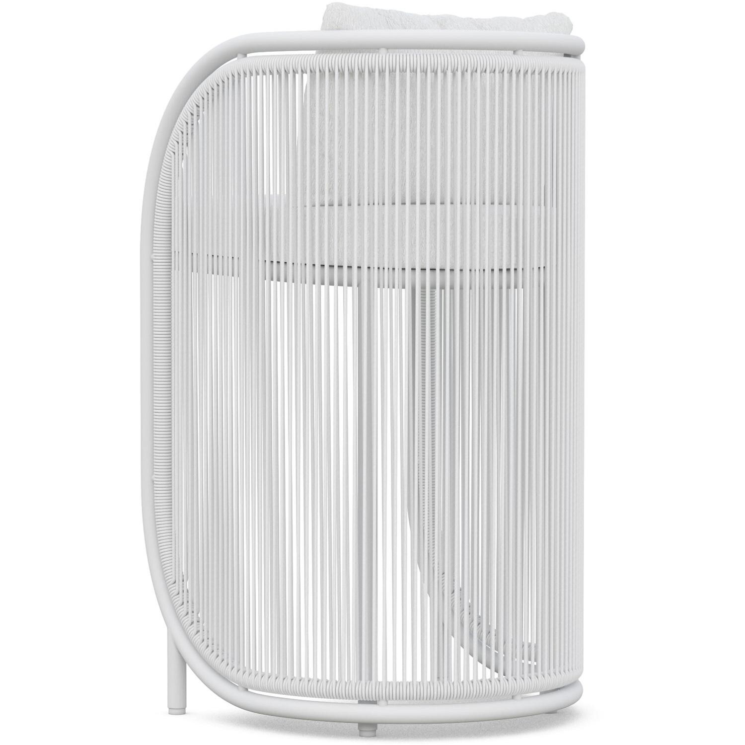 Azzurro Living Kamari Woven Rope Bar Stool in Sand/Cloud - Back - White Background thumbnail