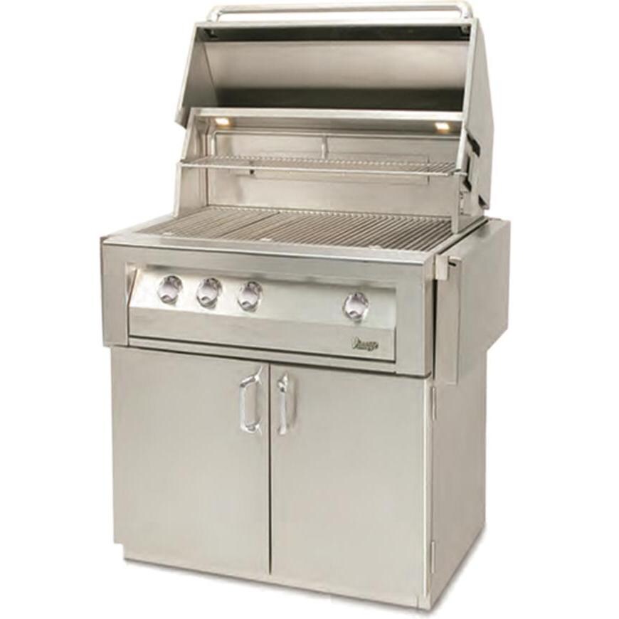 Vintage Gold VBQ36SZG 36 Inch Natural Gas Grill On Cart With Sear Zone