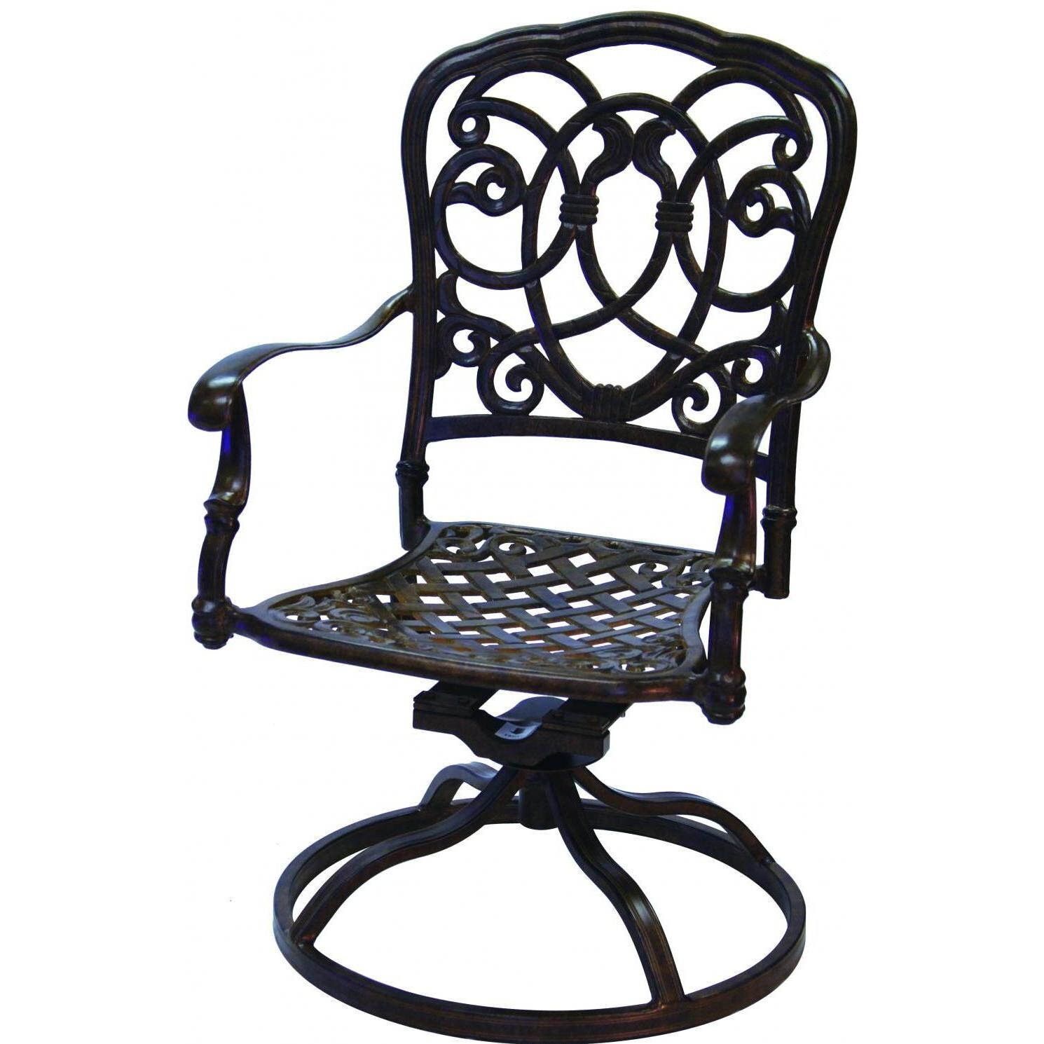 Darlee Florence Patio Swivel Rocker Dining Chair thumbnail