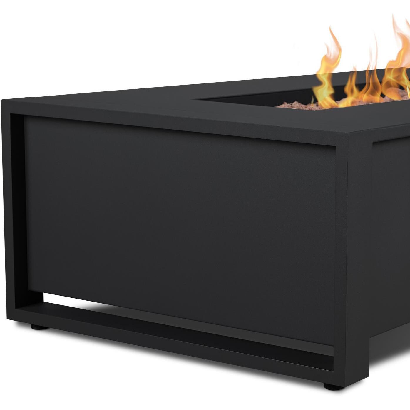 Lakeview Outdoor Designs SC-6330LP-BLK Lafitte 42-Inch Rectangle Propane Gas Fire Table - Detail thumbnail