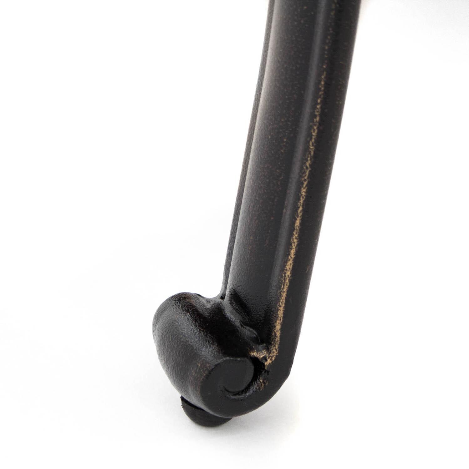 Villa Flora Cast Aluminum Patio Club Chair W/ Sunbrella Canvas Henna Cushions - Foor Detail thumbnail