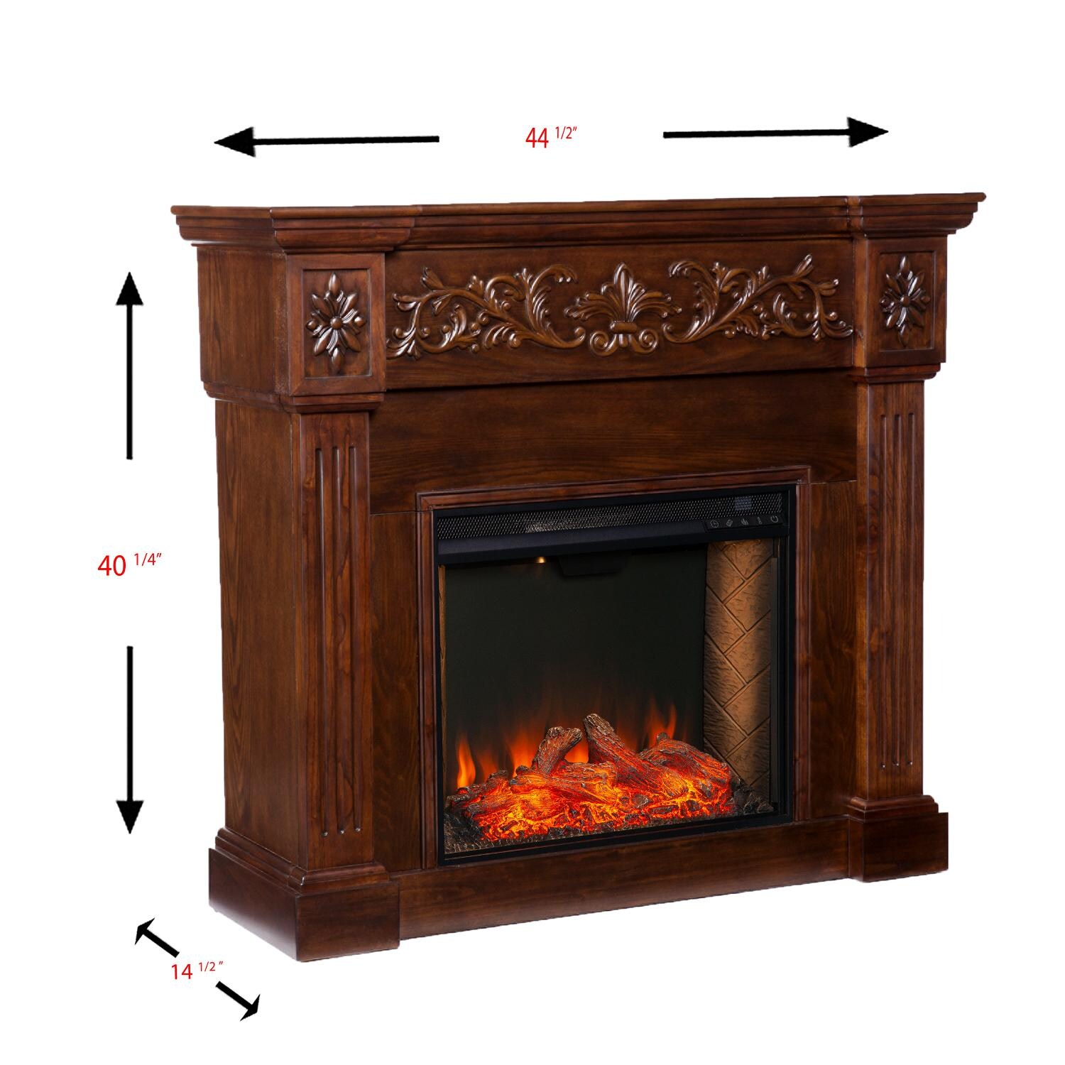 Southern Enterprises Calvert AlexaEnabled Smart Electric Fireplace