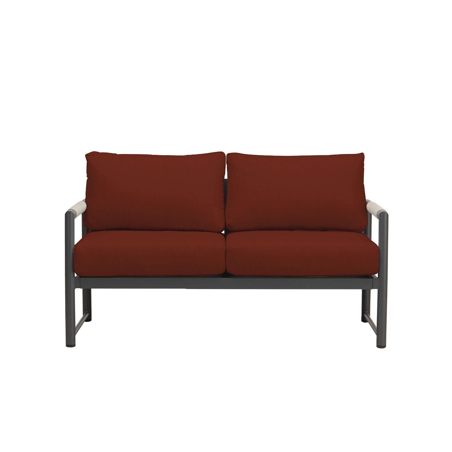 Lakeview AVEBAY-SL-PG-SET120-HN Avenue Bay Slate/Pebble Gray 3 Pc Loveseat Set - Harvest Natural - Loveseat - White Background thumbnail