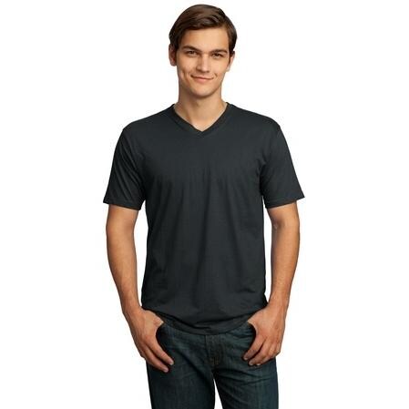 District Threads Perfect Weight V-Neck T-Shirt - Charcoal