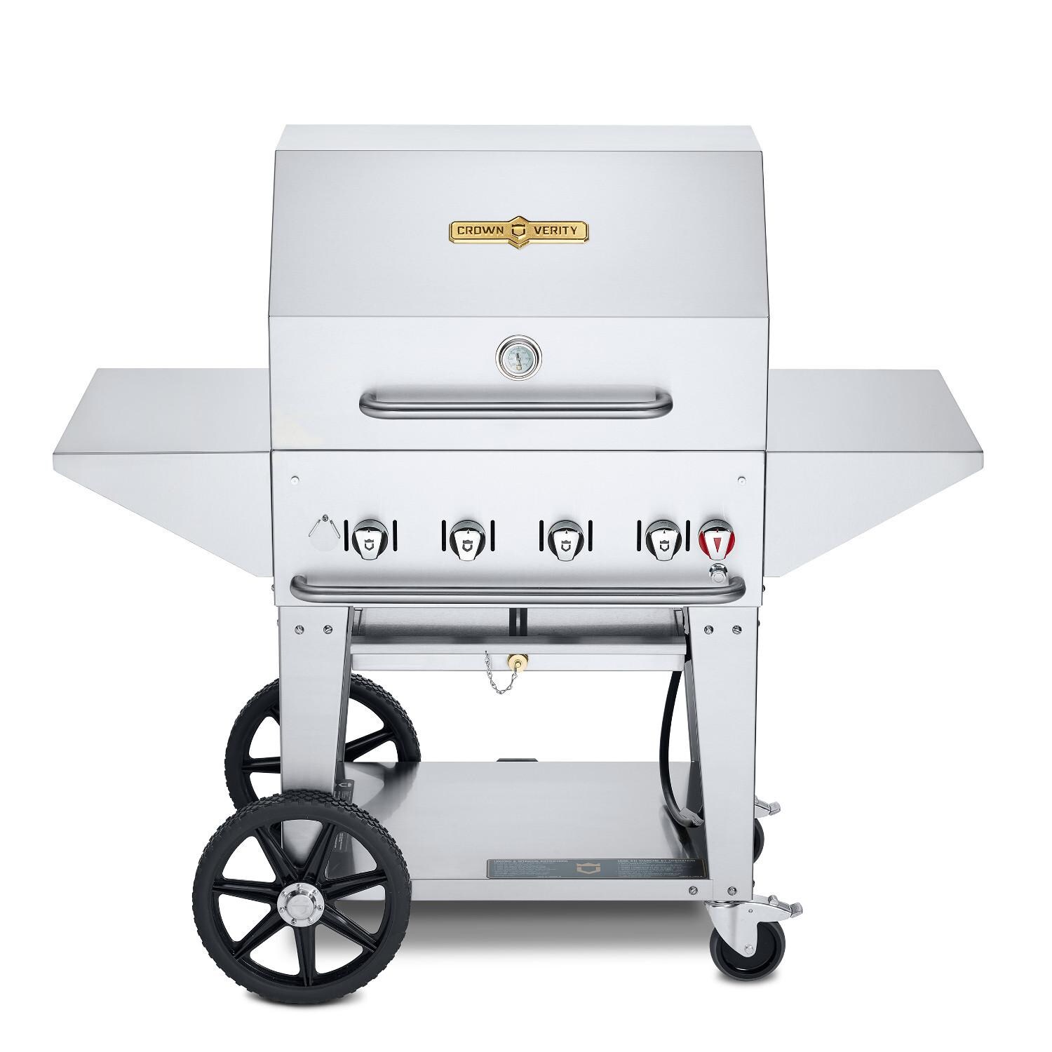 Crown Verity 30-Inch Mobile Propane Grill Pro Package - CV-MCB-30PRO
