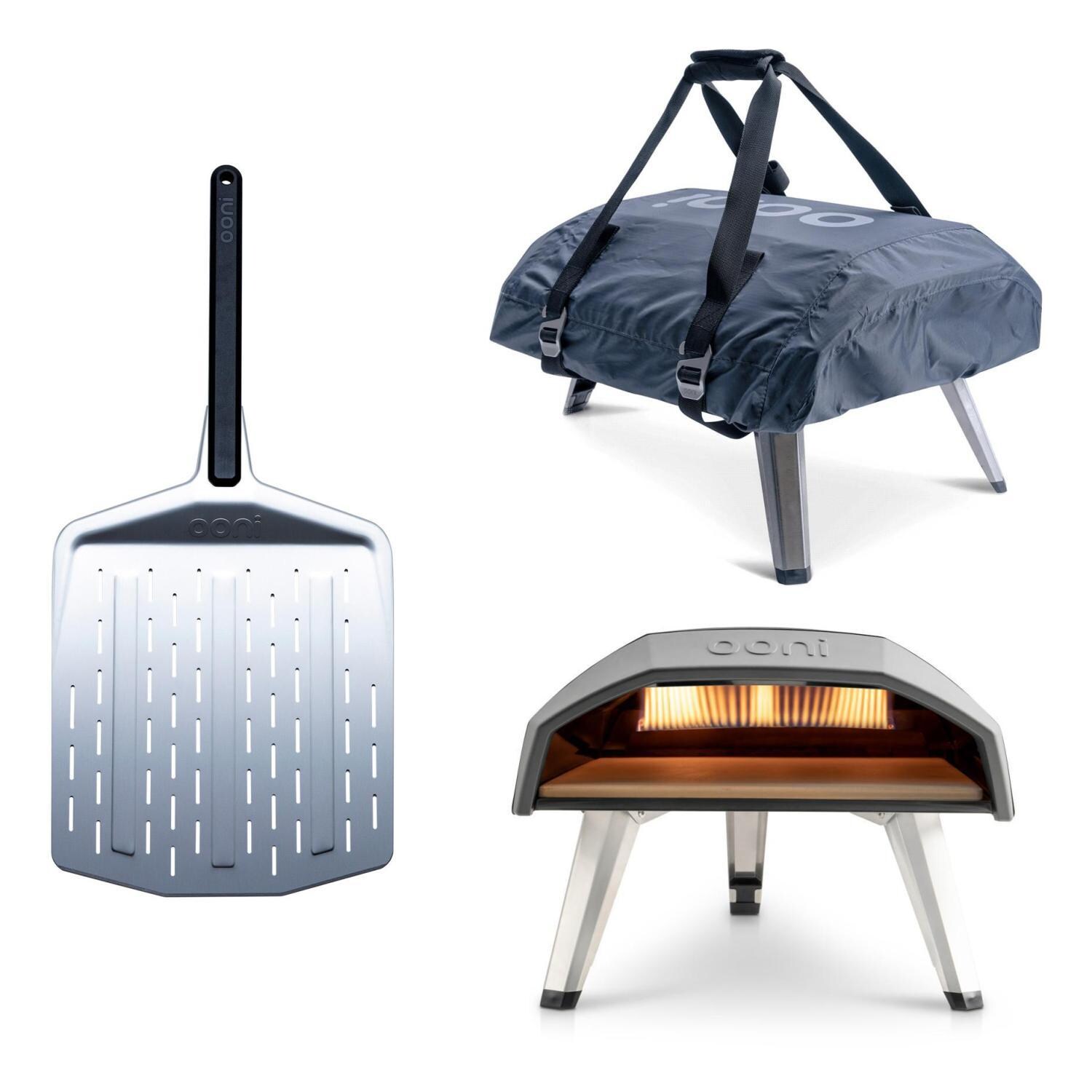 Ooni Koda Outdoor Portable Pizza Oven w/ Cover & Pizza Paddle - White Background thumbnail