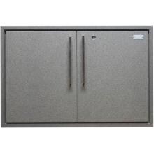 Sunset Bay Outdoor 30-Inch Powder Coated Aluminum Double Access Door - Brown Speckle - DD30-U image
