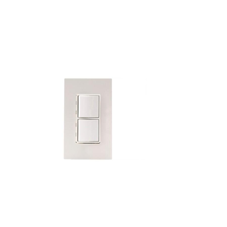 Eurofase Single Duplex Switch Wall Plate And Gang Box In White - EFSWPW