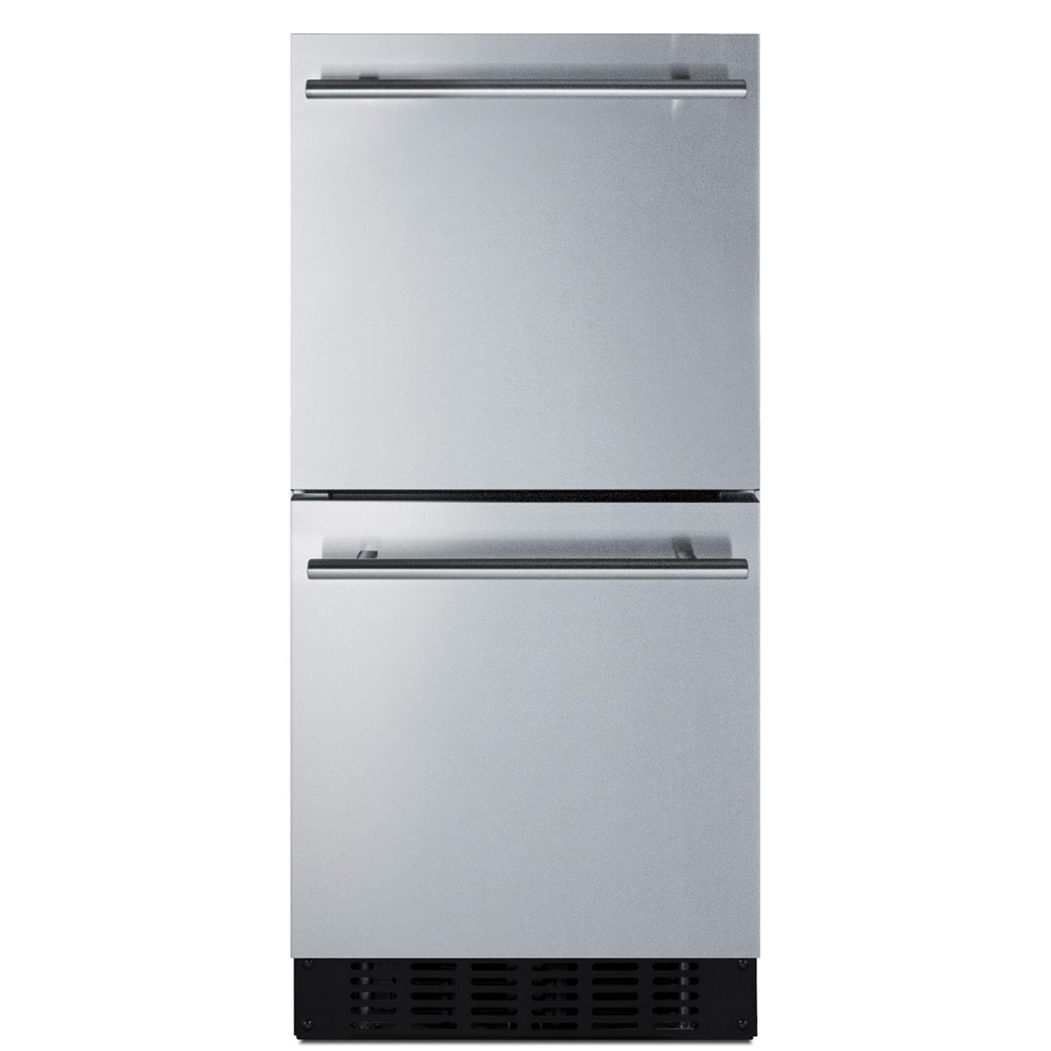 Summit LADR1545 15-Inch ADA Compliant 2-Drawer Refrigerator - Front View thumbnail