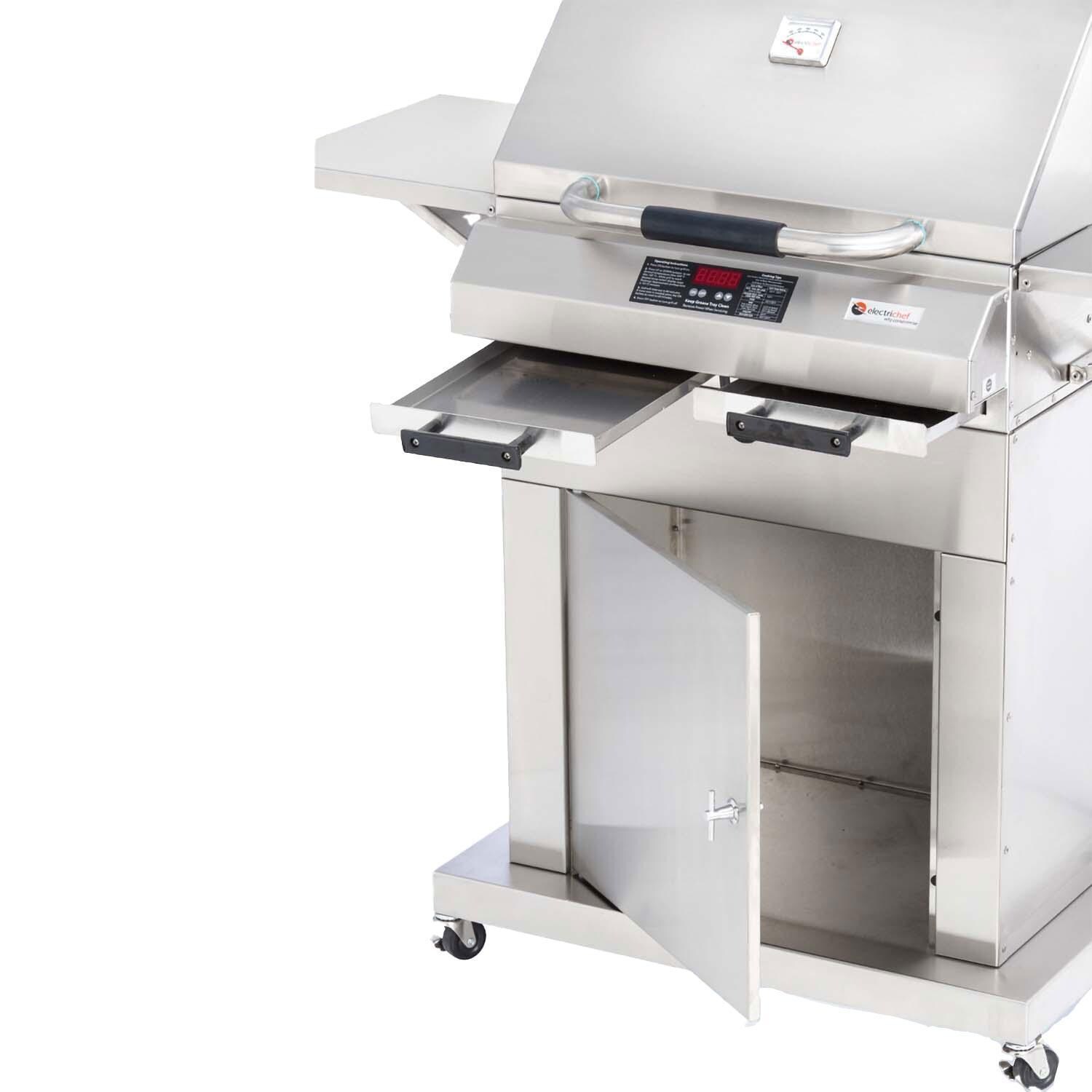 ElectricChef 4400-EC-336-CB-24 4400 Series 24-in Closed Base Electric Grill - Cabinet Open - White Background thumbnail