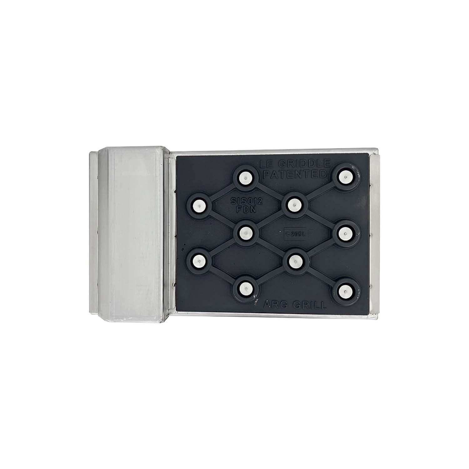 Le Griddle ASG2 Dual Plated Stainless Steel Griddle for ARG Grills - Bottom View - White Background thumbnail