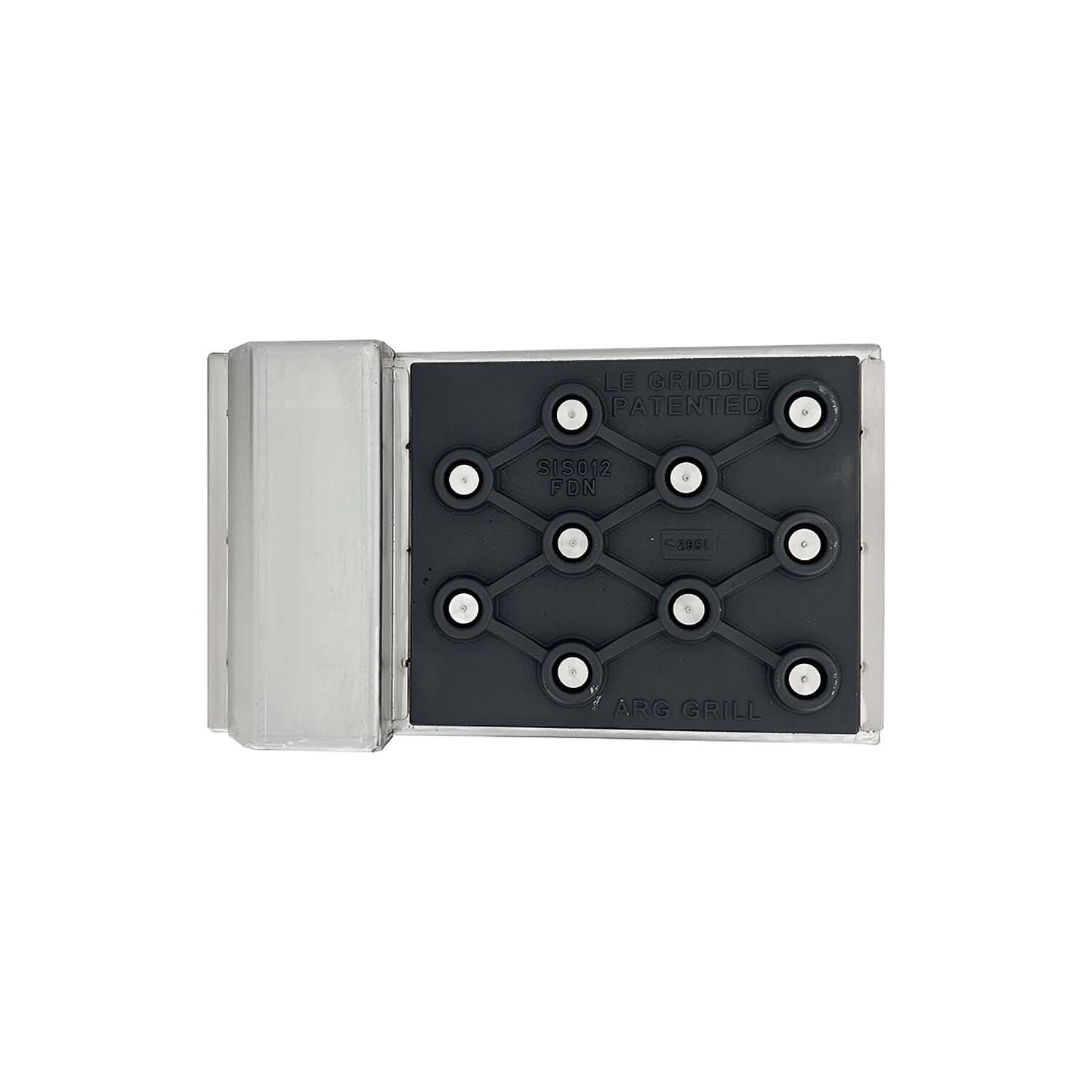 Le Griddle ASG2 Dual Plated Stainless Steel Griddle for ARG Grills - Bottom View - White Background thumbnail