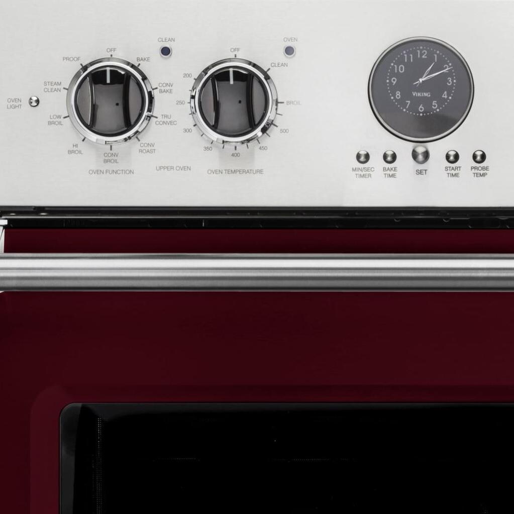 Viking Professional 5 Series Premiere 30-Inch Convection Electric Double Oven - Close-up of Controls thumbnail