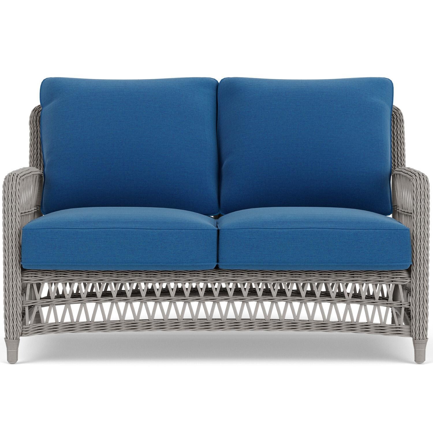 Lloyd Flanders Mackinac Loveseat in Putty Finish with Flagship Atlantis Fabric thumbnail
