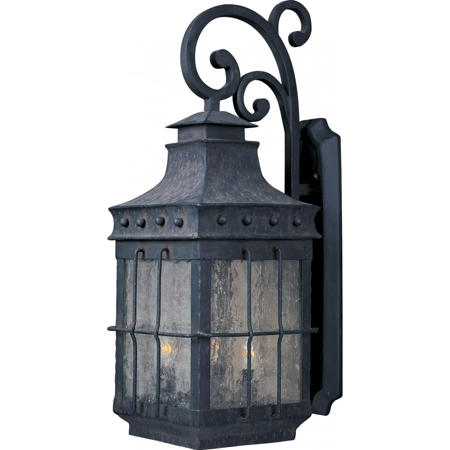 Maxim Nantucket 30085CDCF 60W 32-Inch Four Light Outdoor Wall Light - Country Forge thumbnail