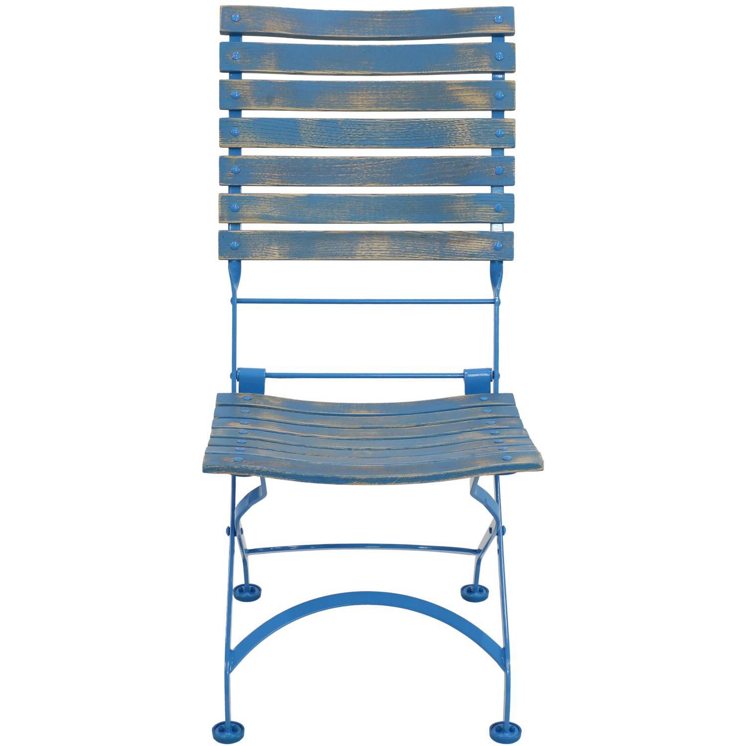 Ultimate Patio Chestnut Wooden Folding Chair - Chair Front View thumbnail