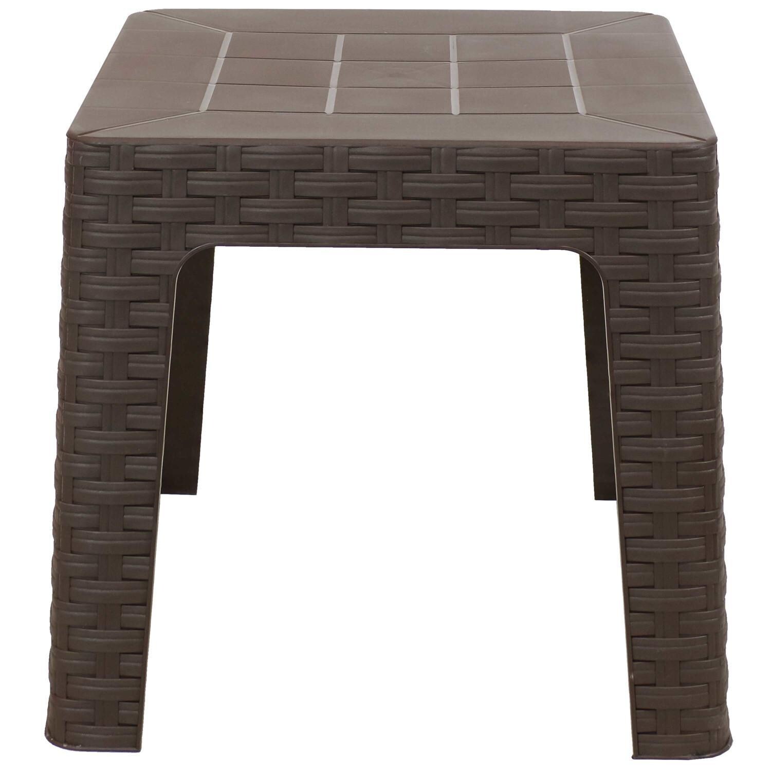 Ultimate Patio 4 Piece 18-Inch Square Nesting Patio Side Table Set - Front View thumbnail