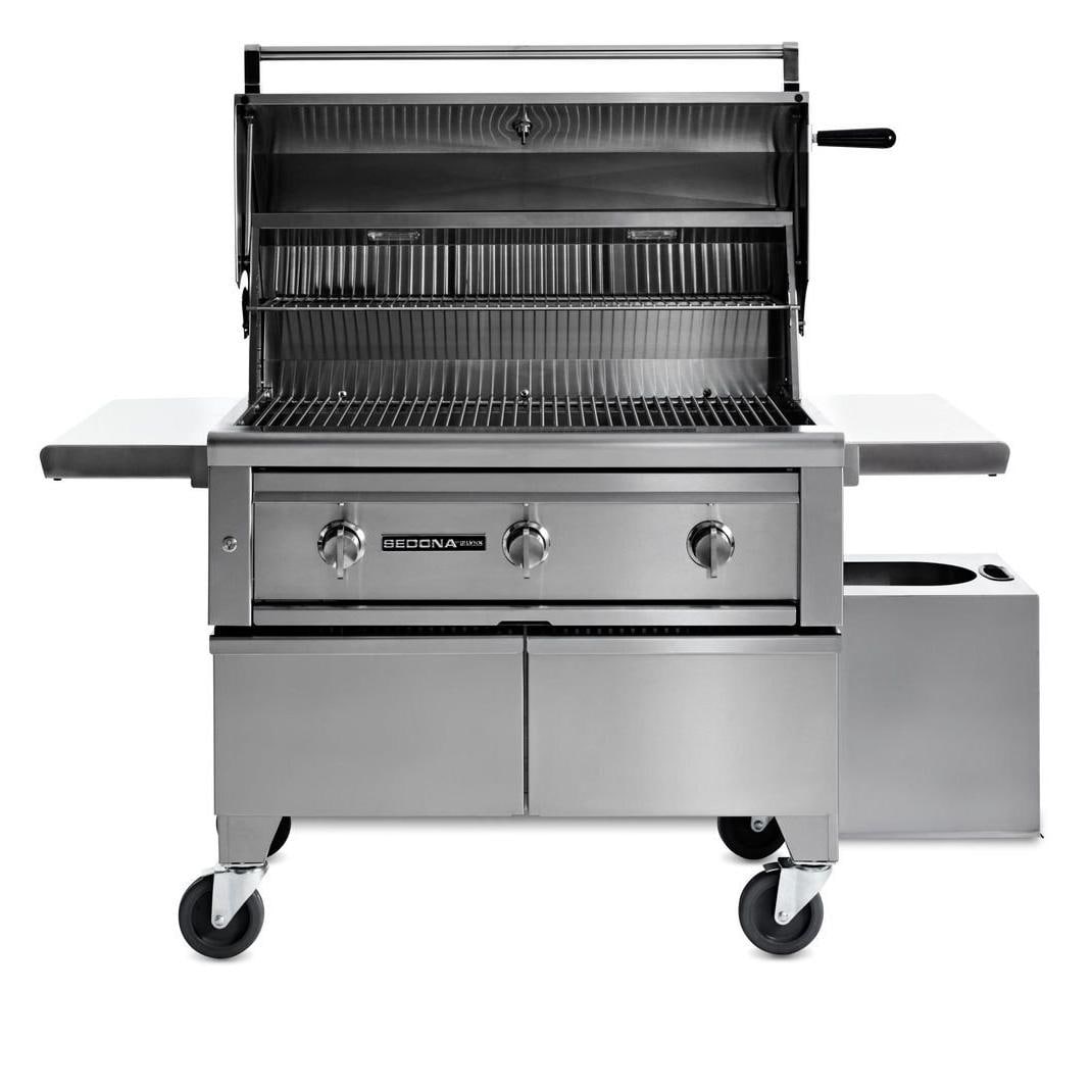 Lynx L601ADA-NG Sedona ADA 36 Inch Natural Gas Grill w/ One ProSear Burner - Open - White Background thumbnail