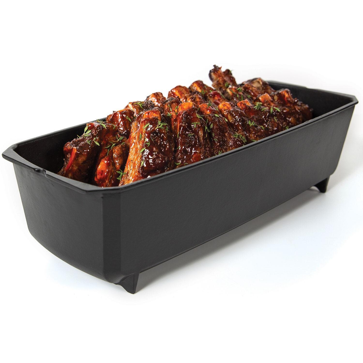Broil King 69615 Cast Iron Rib Roaster - Ribs - White Background thumbnail