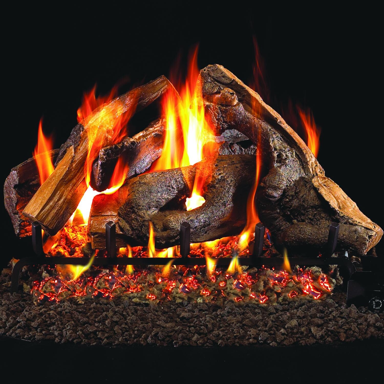 Peterson Real Fyre Gas Logs 24 Inch Woodstack Vented Propane Gas Log ...