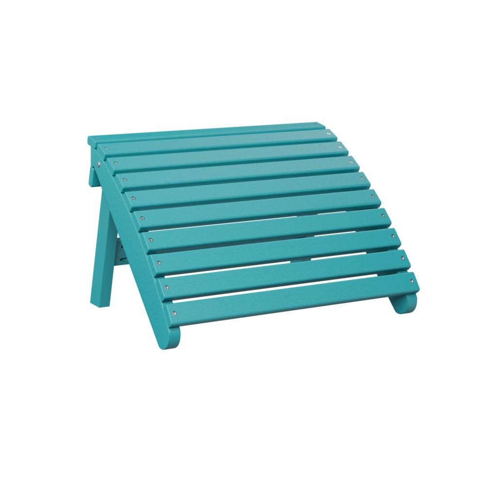 Berlin Gardens Folding Adirondack Footstool - Aruba Blue  thumbnail