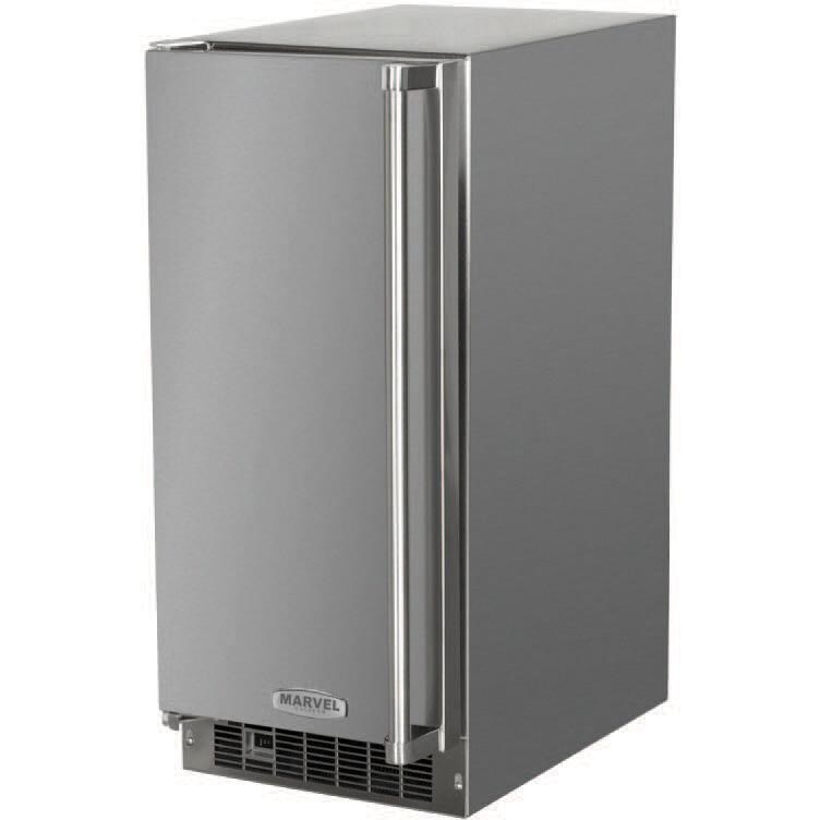 Marvel 15Inch PanelReady Left Hinge Clear Cube Ice Maker With Drain