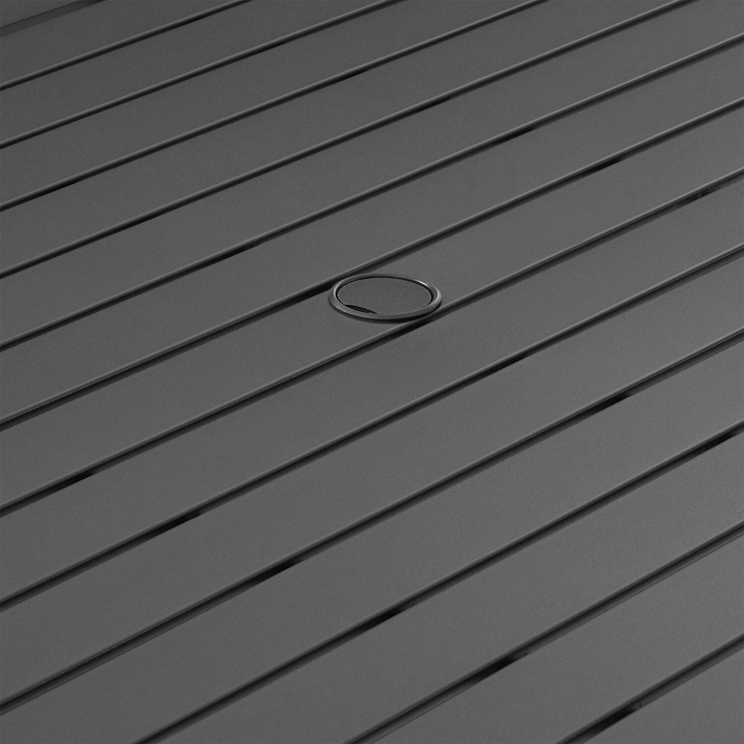 Ultimate Patio UP-92539MB 7Pc Outdoor Dining Set in Black - Dining Table Top - Detail thumbnail