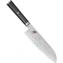Miyabi Kaizen 7-Inch Granton Santoku Hollow Edge Knife image