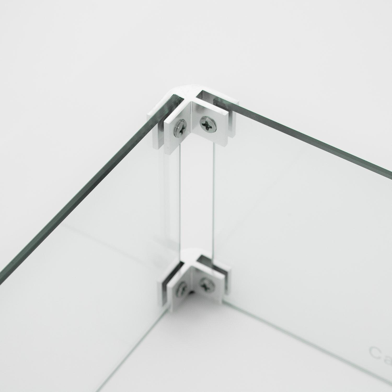 Lakeview Outdoor Designs Rectangular Fire Pit Windscreen - Inside Corner View thumbnail