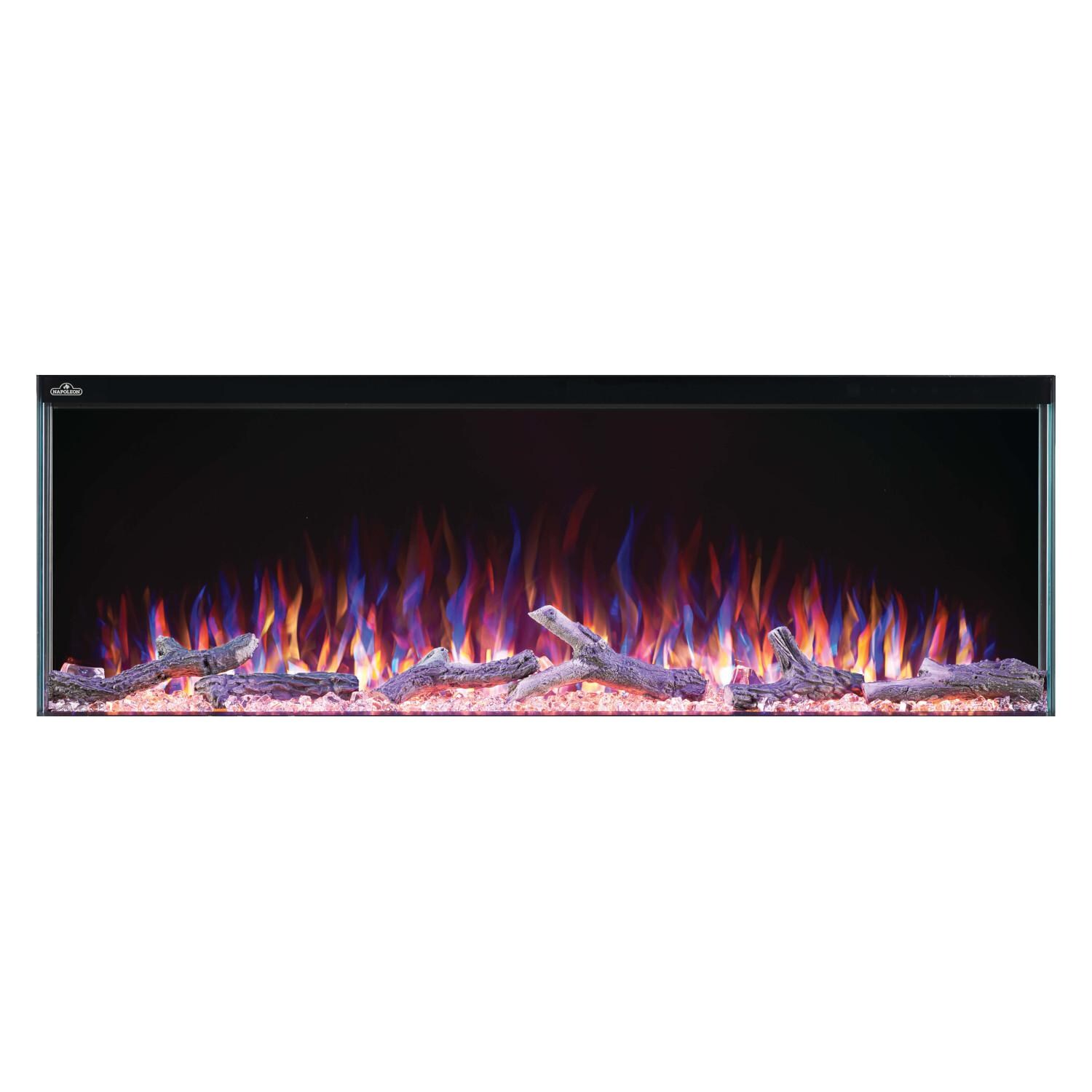 Napoleon NEFB50H-3SV 50-Inch Trivista 3-Sided Built-In Electric Fireplace - Blue and Orange Flames thumbnail