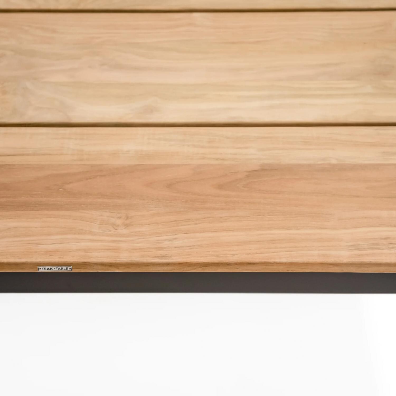 Teak + Table Barbados 40 Inch Square Dining Table in Asteroid - Detail thumbnail