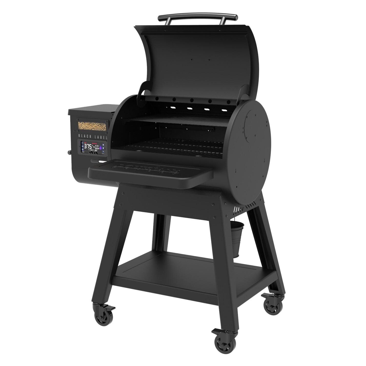 Louisiana Grills - 10638 - LG0800BL Black Label Series Pellet Grill - Angled Right Open thumbnail