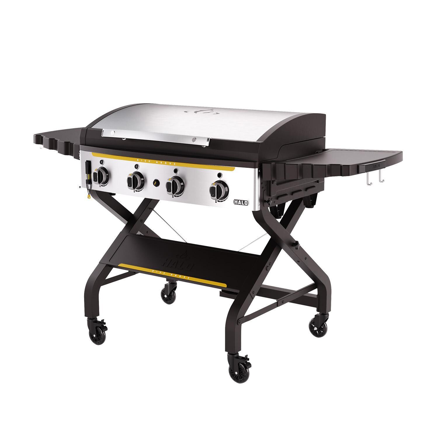 Halo - HZ-1002-XNA - 3 Burner Elite Griddle - Hood Closed - White Background thumbnail