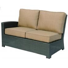 Darlee Vienna Resin Wicker Patio Sectional Loveseat - Left Facing image