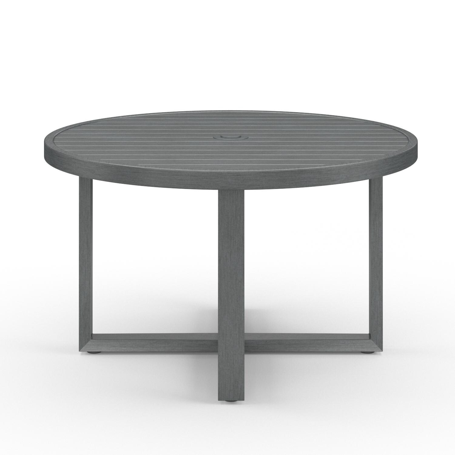 Sunset West - 3801-RDT50 - Redondo 50-Inch Round Aluminum Patio Dining Table - Side View thumbnail