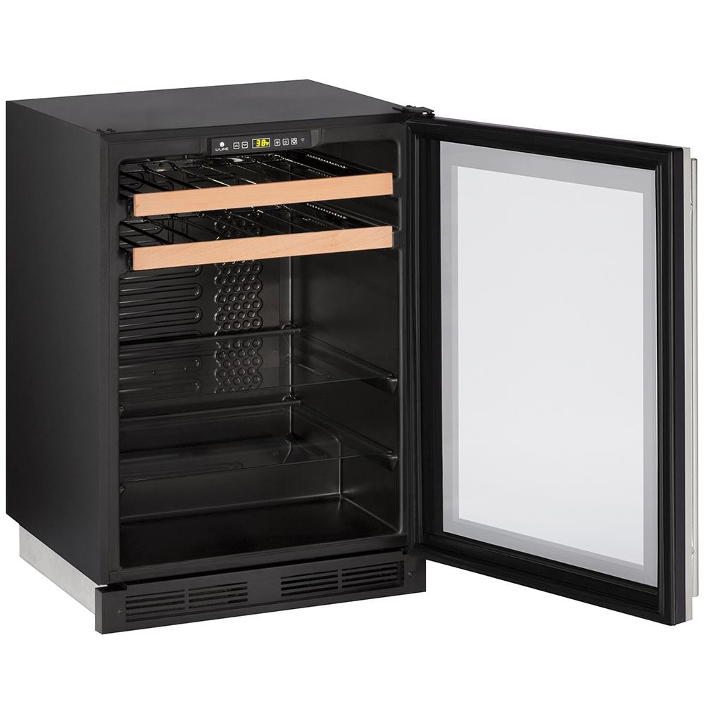 U-Line 24-Inch 5.4 Cu. Ft. Built-In Beverage Center With Lock - Open View thumbnail