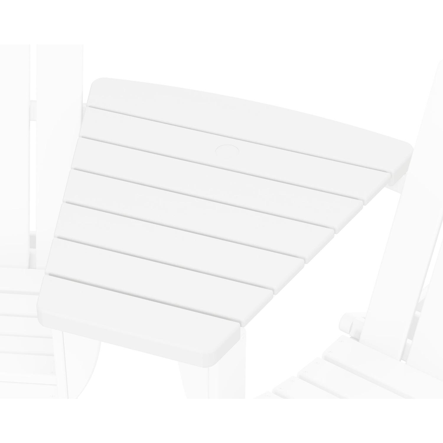 POLYWOOD Classic Series Angled Adirondack Connecting Table - White thumbnail