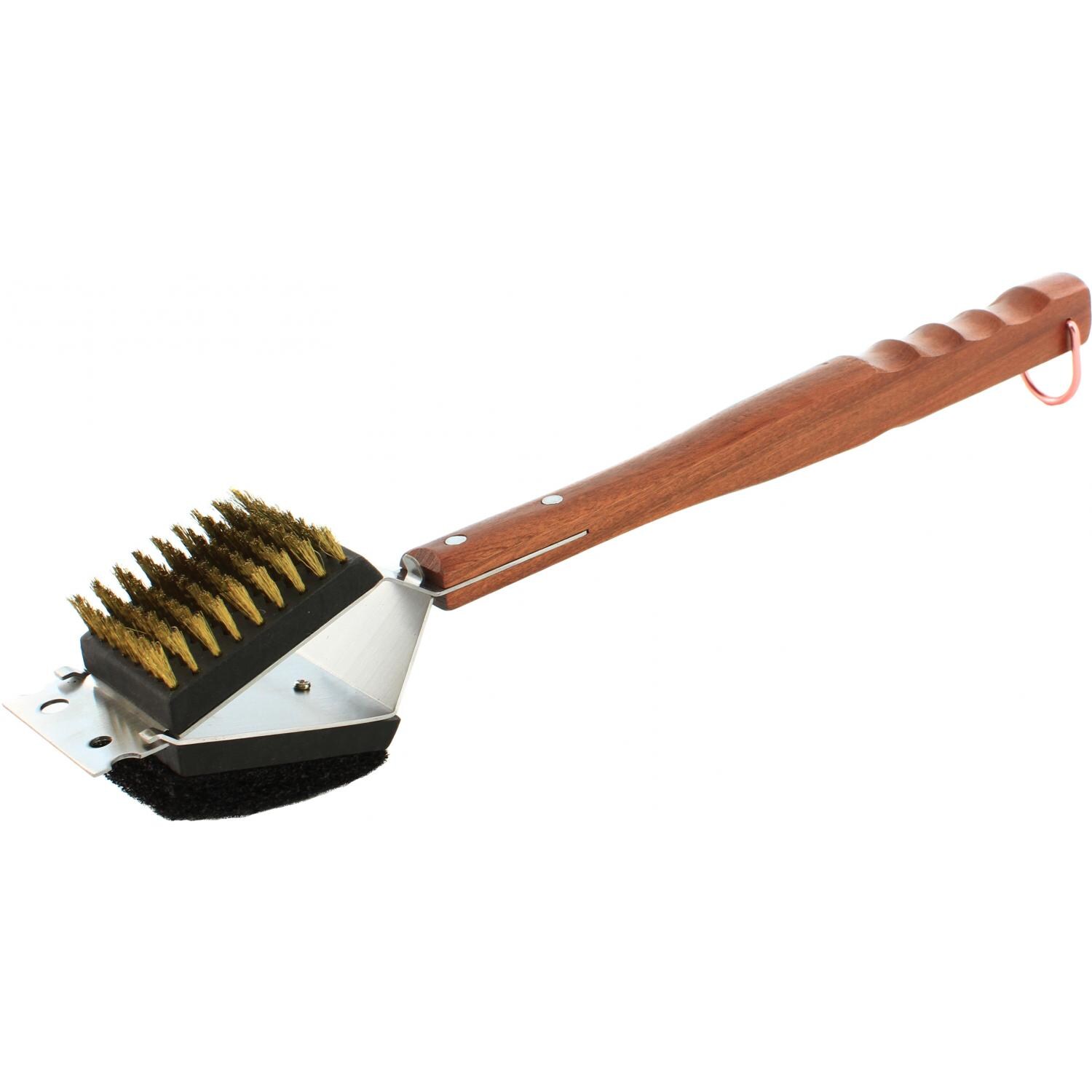Outset Rosewood 3-in-1 Grill Brush With Replaceable Bristles & Pad thumbnail