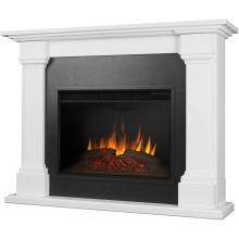Real Flame Callaway Grand 63-Inch Electric Fireplace With Mantel - White - 8011E-W image