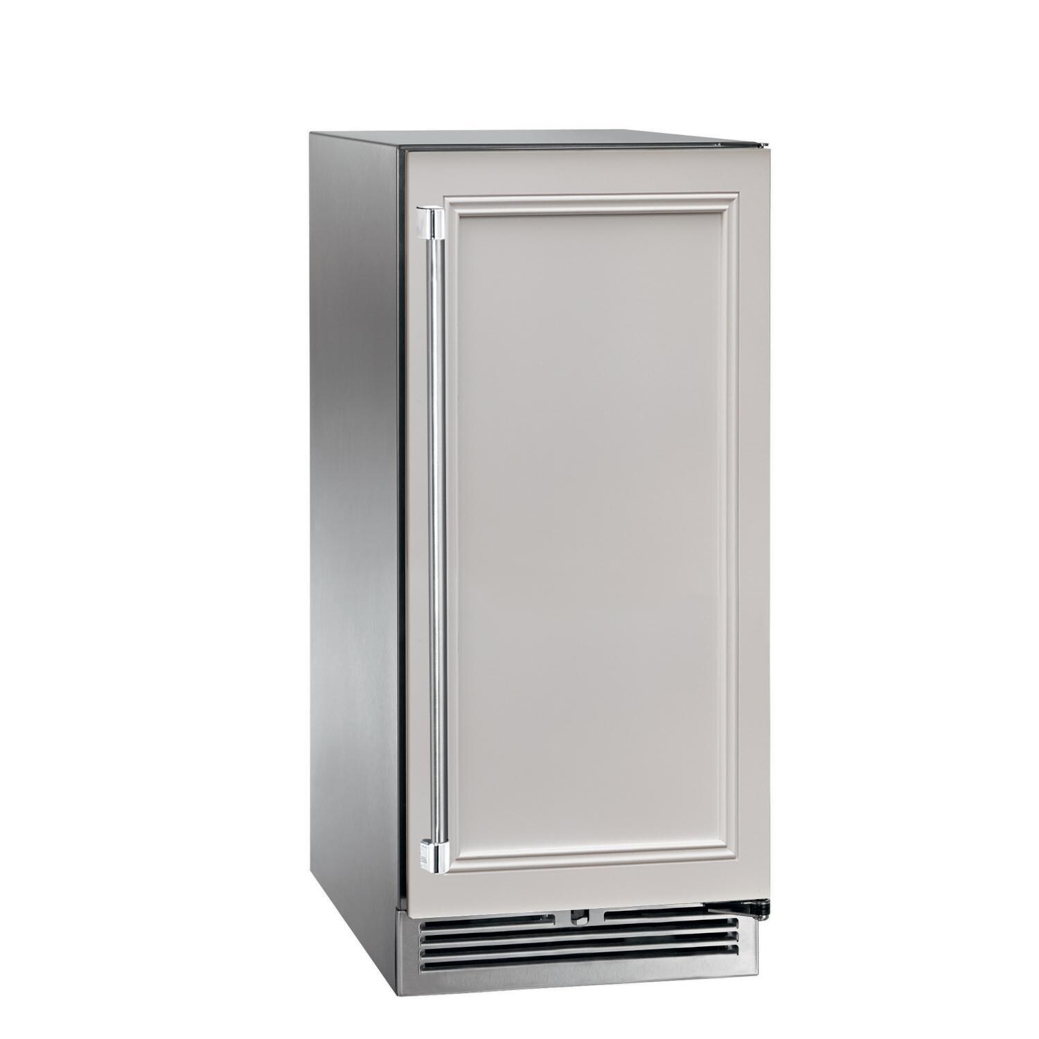 Perlick HP15BM-4-2R 15-Inch Signature Series Stainless Steel Panel Ready Outdoor Beverage Center - Custom White Wood Panel thumbnail