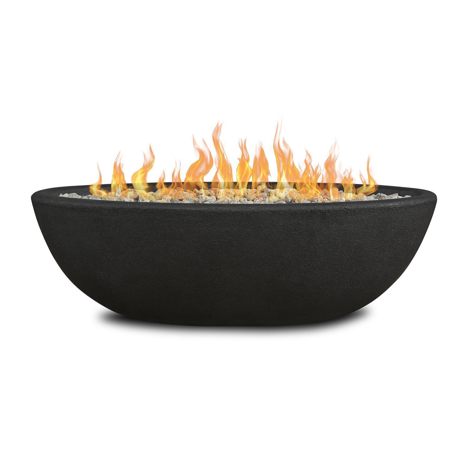 Lakeview Outdoor Designs SC-590NG-SHL Creekwood 48-Inch Oval Natural Gas Fire Bowl - Main thumbnail