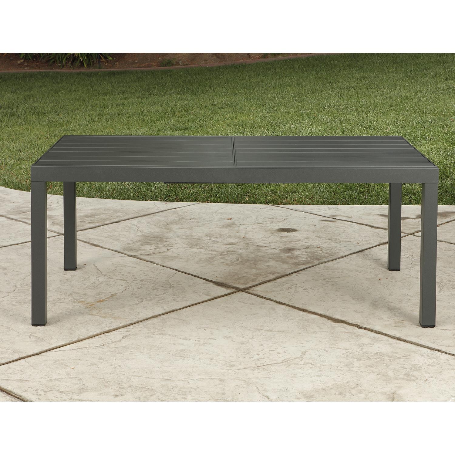 Lakeview Outdoor Designs Amite 7 Piece Aluminum Patio Dining Set - Patio Dining Table Front thumbnail