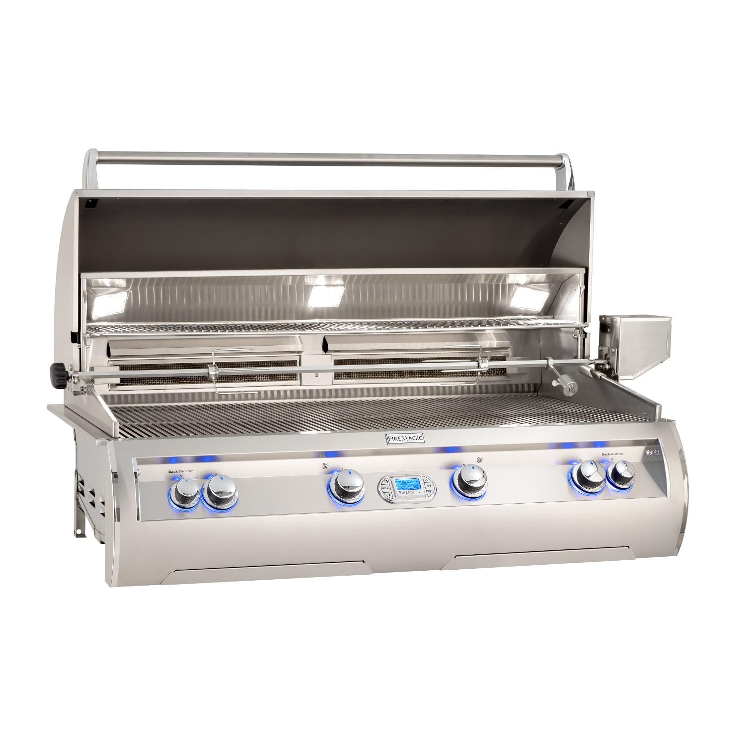Fire Magic - E1060I-8E1N - Echelon Diamond 48-Inch Built-In Natural Gas Grill W/ Rotisserie - Open thumbnail