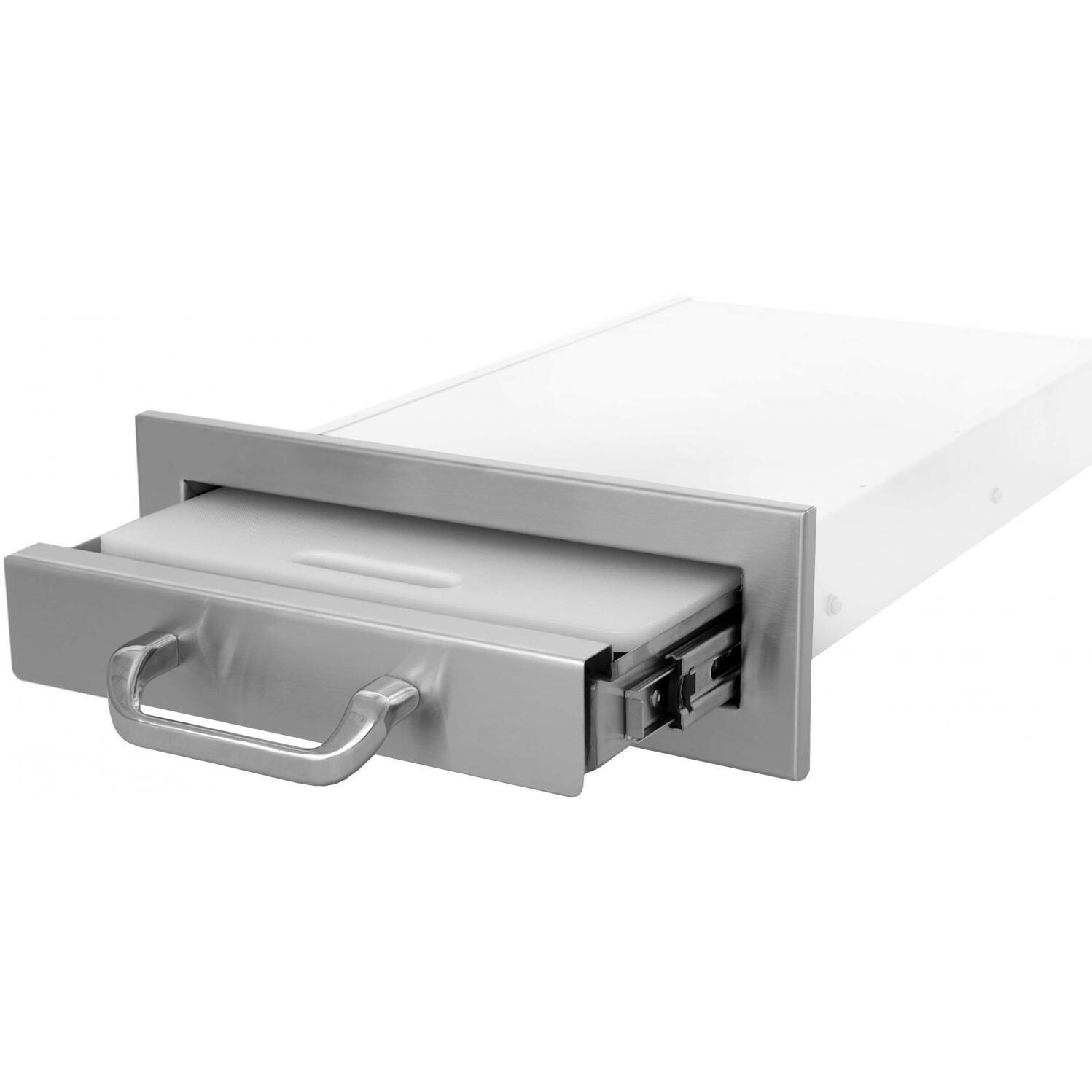 BBQGuys.com Kingston Series Slide-Out Cutting Board - Angled View thumbnail