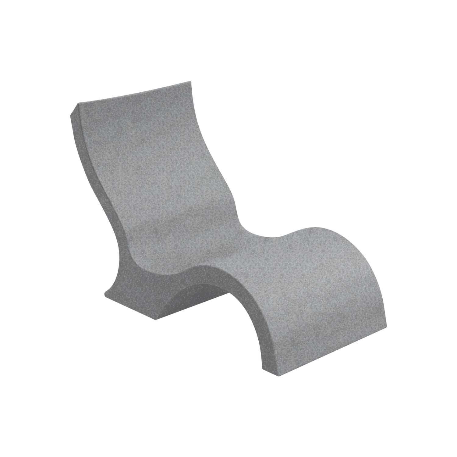 Ledge Lounger Signature Lowback In Pool Lounge Chair in Granite Grey - White Background thumbnail