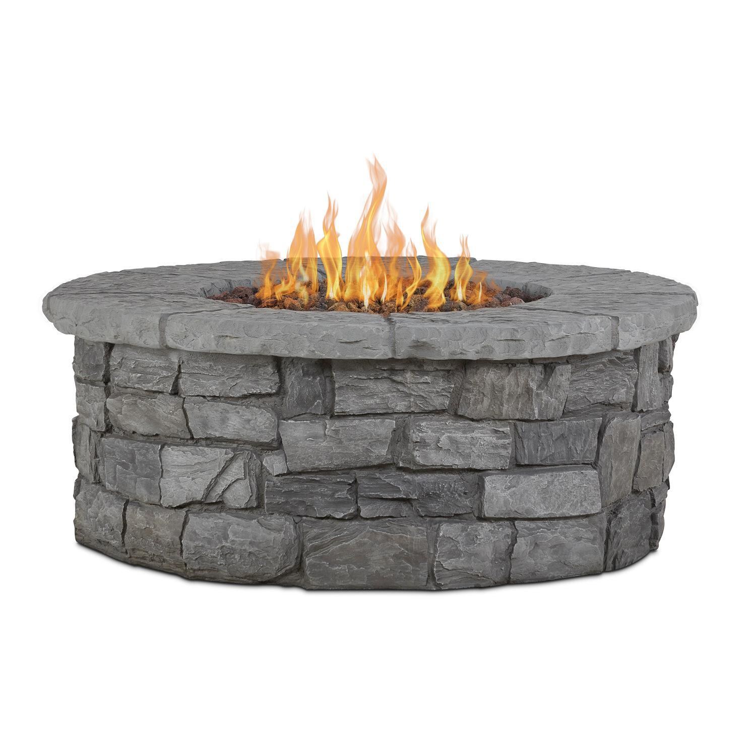 Lakeview Outdoor Designs SC-C11810LP-GRY Baywood 43-Inch Round Propane Gas Fire Table - Main thumbnail