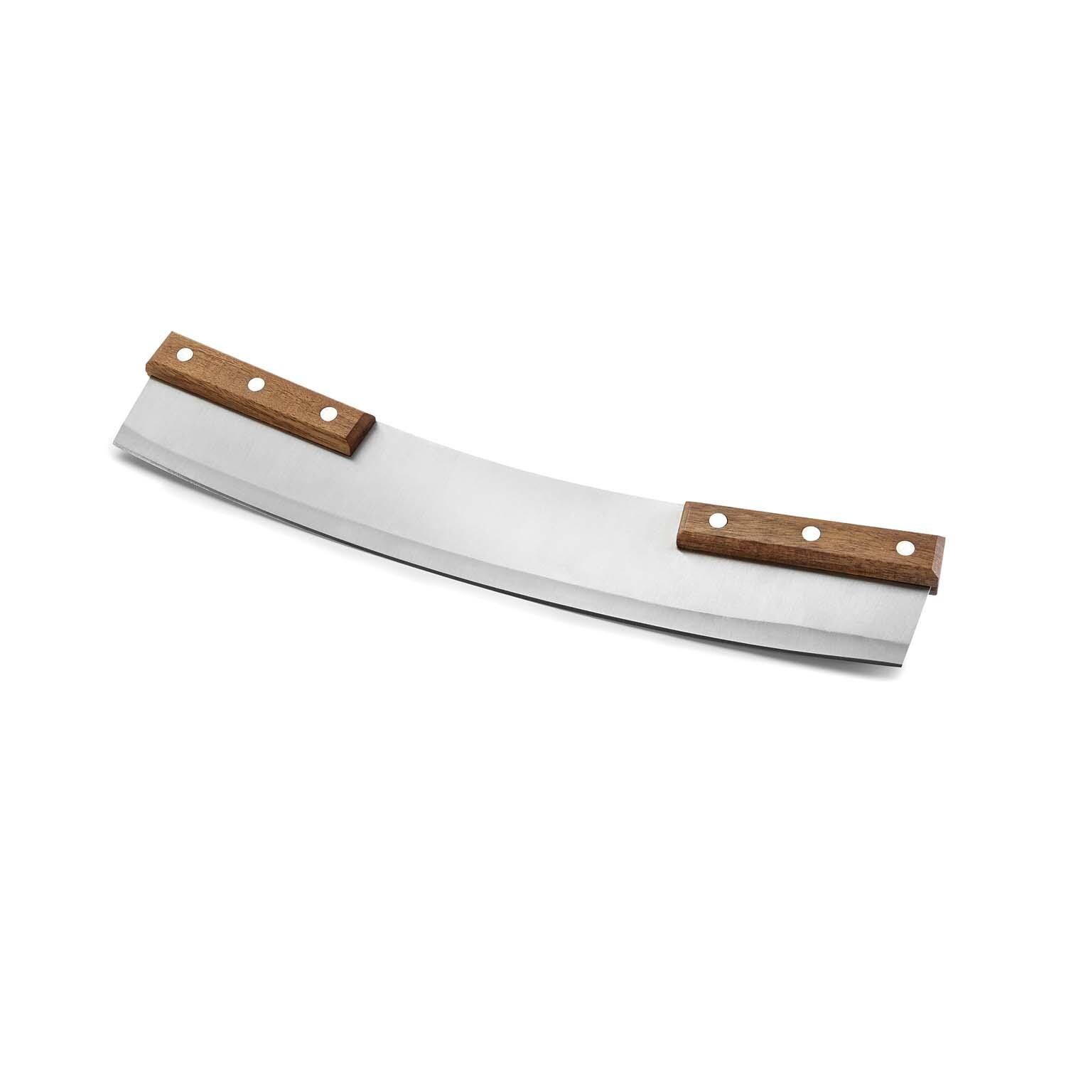 Outset  76615 Acacia Pizza Cutter - Angled View - White Background thumbnail