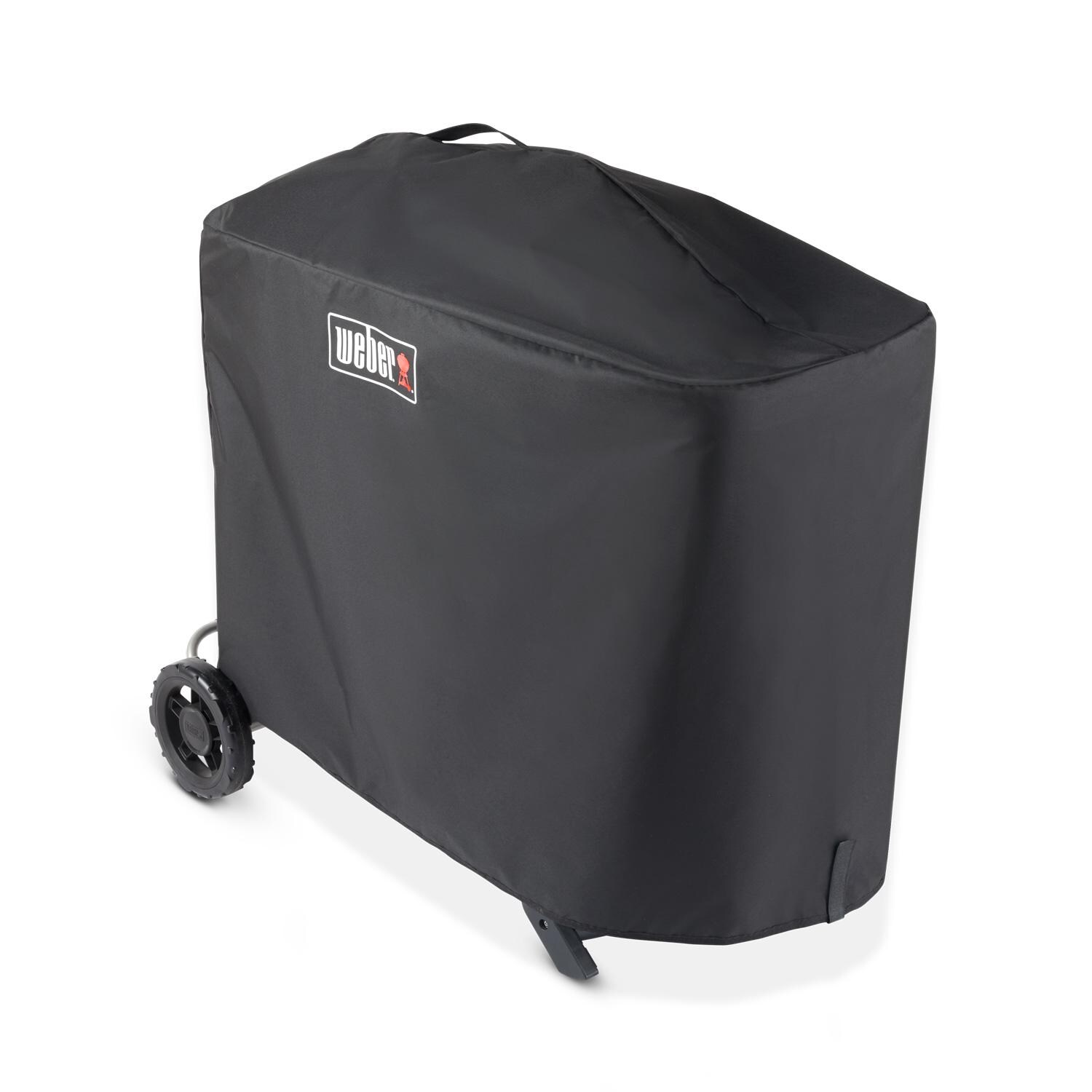 Weber 7770 Premium Grill Cover For Traveler Portable Grill - Right-Side Angled View thumbnail