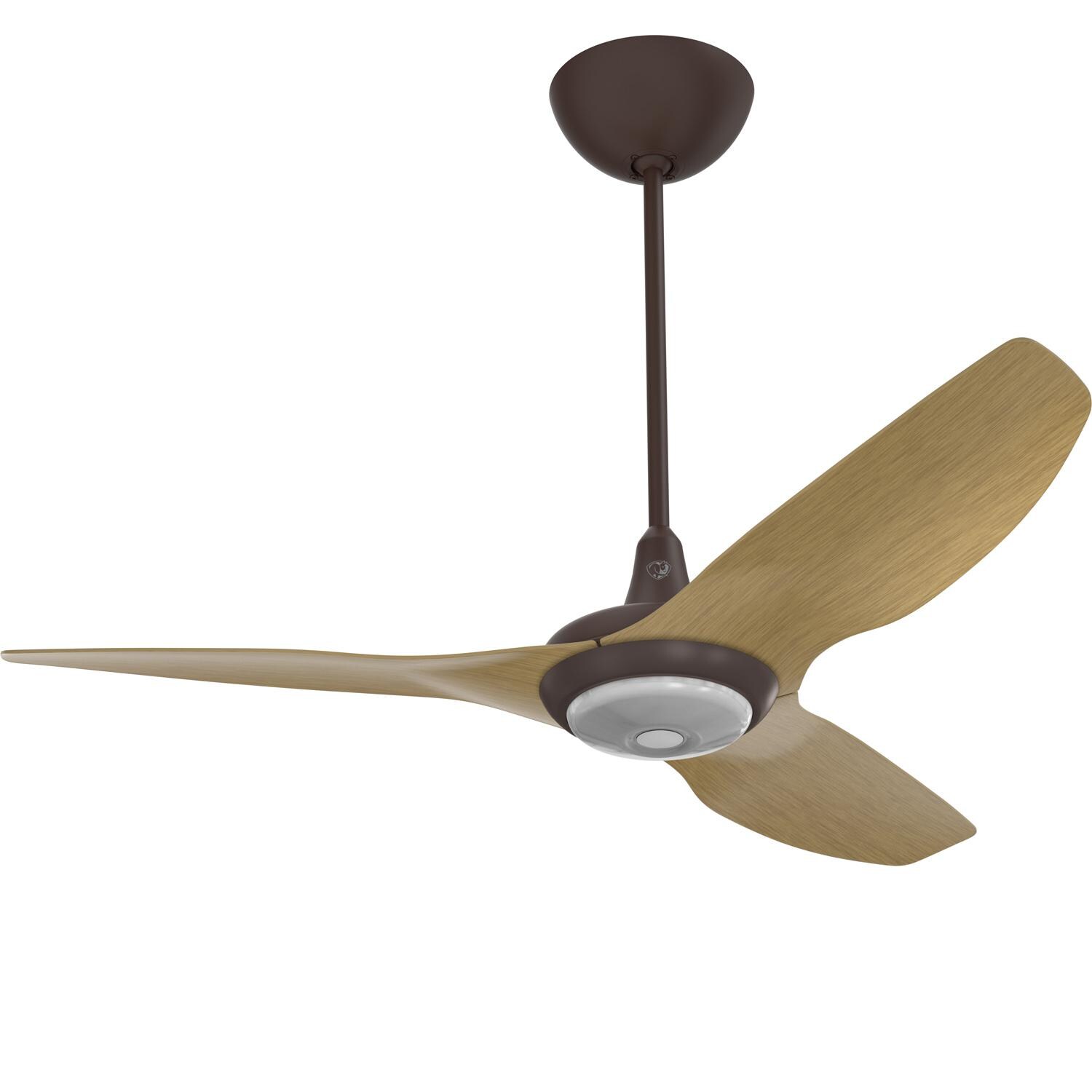 Big Ass Fans 52-Inch Haiku Ceiling Fan Universal Mount W/20-Inch Downrod & Downlight in Oil-Rubbed Bronze/Caramel - MK-HK4-042506A471F504G10I20S2